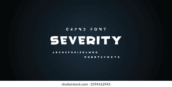 Cartoon font Vector of modern abstract alphabet