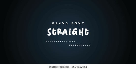 Cartoon font Vector of modern abstract alphabet