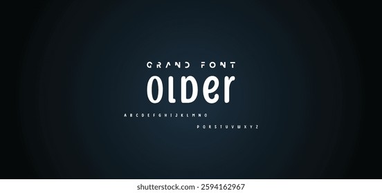 Cartoon font Vector of modern abstract alphabet