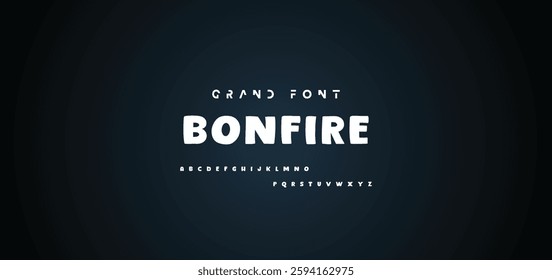 Cartoon font Vector of modern abstract alphabet