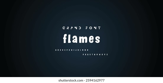 Cartoon font Vector of modern abstract alphabet