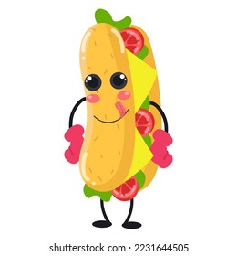 Cartoon Food Characters suitable for children's clothing designs
