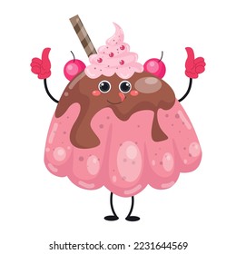 Cartoon Food Characters suitable for children's clothing designs