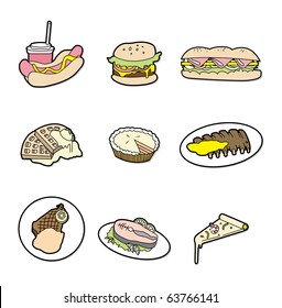 cartoon food icon