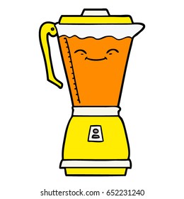 cartoon food processor
