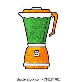 cartoon food processor