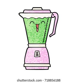 cartoon food processor