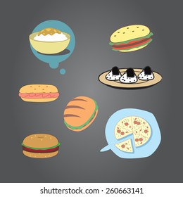 Cartoon Food vector
