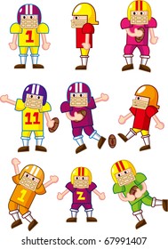 cartoon Football player icon