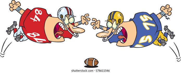 cartoon football players