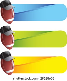 cartoon football referee with tabs