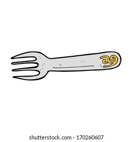 tenedor de dibujos animados