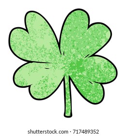 cartoon four leaf clover
