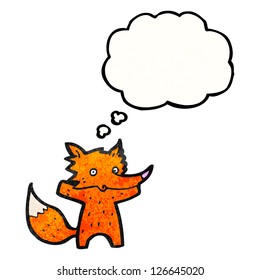raposa de desenho animado