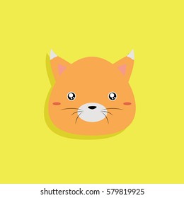 Cartoon fox face