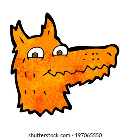 cartoon fox head