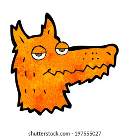 cartoon fox head
