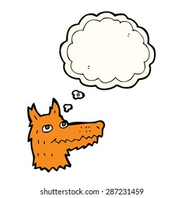 cartoon fox head