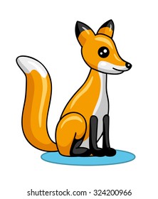 Cartoon Fox Icon Stock Vector (royalty Free) 324200966 