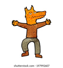 cartoon fox man