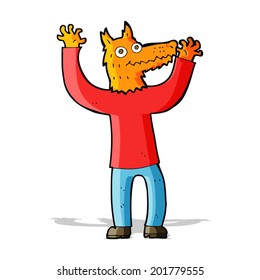 cartoon fox man