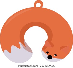 Cartoon Fox Pool Float Design