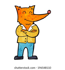 cartoon fox in shirt
