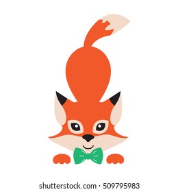cartoon fox with tie