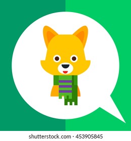 Cartoon Fox Vector Icon
