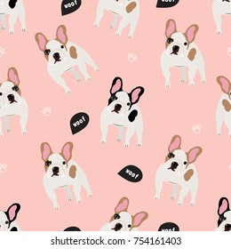 Cartoon French Bulldog. Vector Illustration