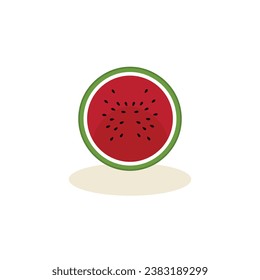 Cartoon fresh green open watermelon half, slices and triangles. Red watermelon piece with bite. Sliced cocktail water melon fruit vector set. Illustration of watermelon freshness nature