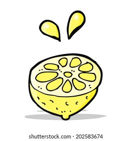 cartoon fresh lemon