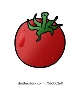 cartoon fresh tomato