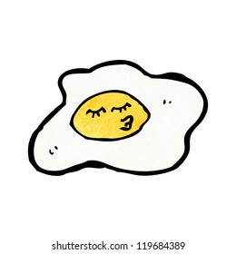 cartoon fried egg