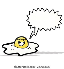 cartoon fried egg 