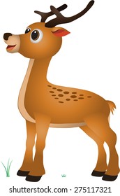 Cartoon of a friendly deer