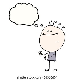 Cartoon-freundlicher Doodman