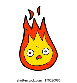 cartoon friendly fireball