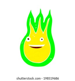 cartoon friendly fireball