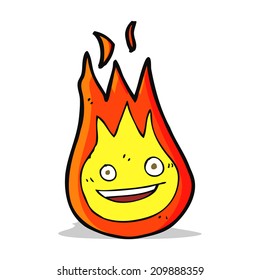 cartoon friendly fireball