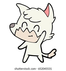 cartoon friendly fox