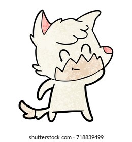 cartoon friendly fox