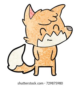 zorro amigable de dibujos animados