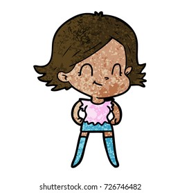 chica amiga de dibujos animados
