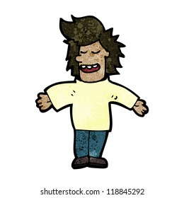 Cartoon-freundlicher Mann