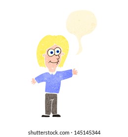 cartoon friendly man