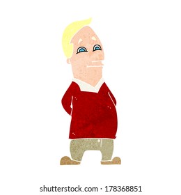 cartoon friendly man