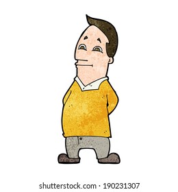 cartoon friendly man