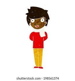 cartoon friendly man