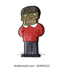 cartoon friendly man